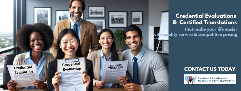 Credential evaluation and translation promotional illustration
