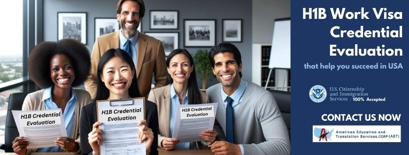 Historical H-1B credential evaluation promotional illustration