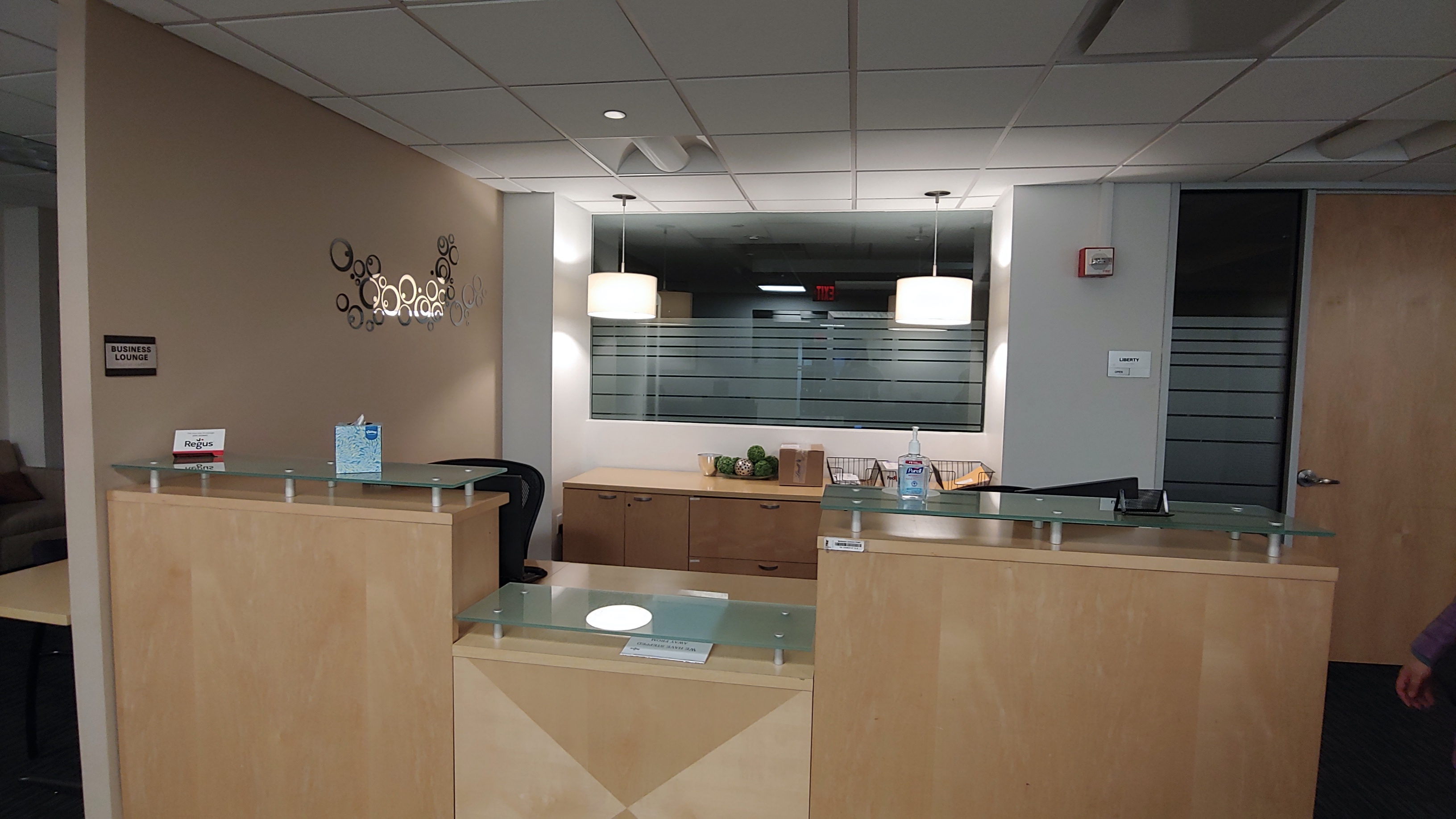 Office reception area