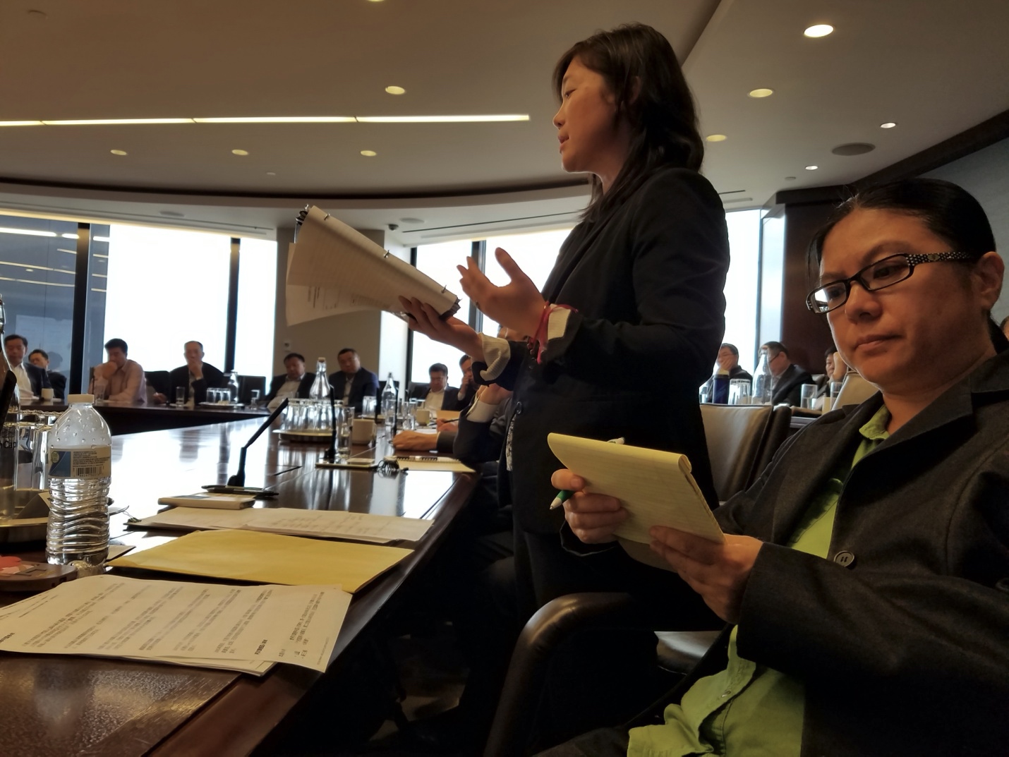 People at a meeting